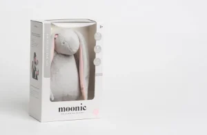 LET83700 Moonie le lapin magique sons & lumières (gris/rose)