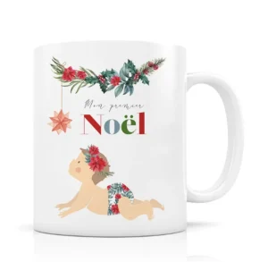 LET83700 Mug Mon premier Noël - fille