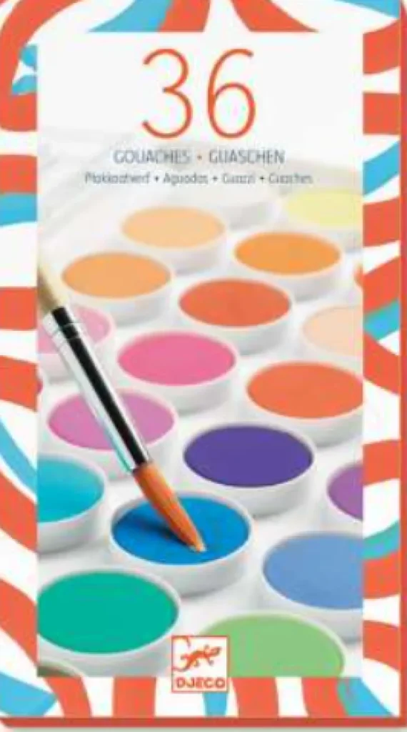 LeT Les enfants Terribles Palettes de peinture - 36 pastilles de gouaches