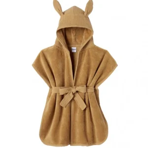 LET83700 Peignoir bambou et gaze 0-2ans noisette