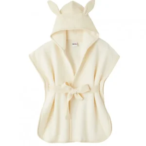 LET83700 Peignoir bébé bambou et gaze de coton lait 0/2 ans