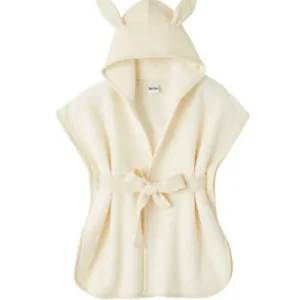 LET83700 Peignoir bébé bambou et gaze de coton lait 2/4 ans
