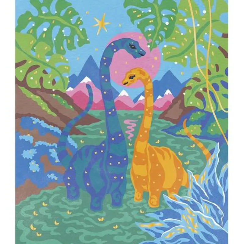 peinture_au_numro_dinosau_1.webp LeT Les enfants Terribles Peinture au Numéro Dinosaures