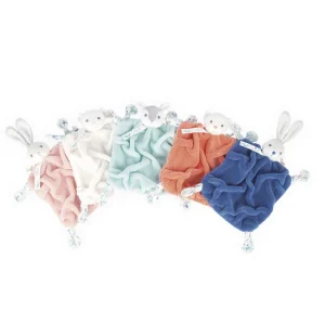 LeT Les enfants Terribles Plume - Doudou Lapinou rose poudre