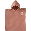 LET83700 Poncho de bain à capuche en nid d'abeille marsala 3-5ans - BB&co