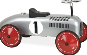 LET83700 Porteur Voiture Vintage - Gris