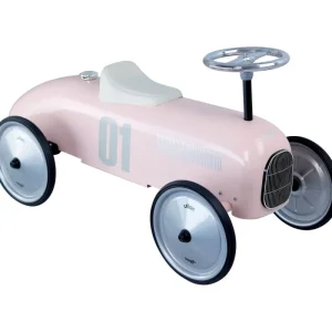 LET83700 Porteur Voiture Vintage - Rose tendre
