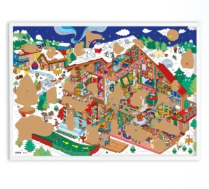 LET83700 Poster à gratter - Calendrier de l'avent