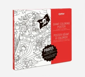 LET83700 Poster géant à colorier - Pirates