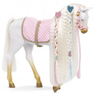 LET83700 Poulain 30 cm - crinière blanche