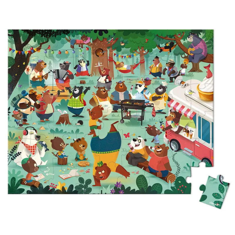 puzzle__la_cousinade_des__1.webp LeT Les enfants Terribles Puzzle - La cousinade des Ours - 54pcs