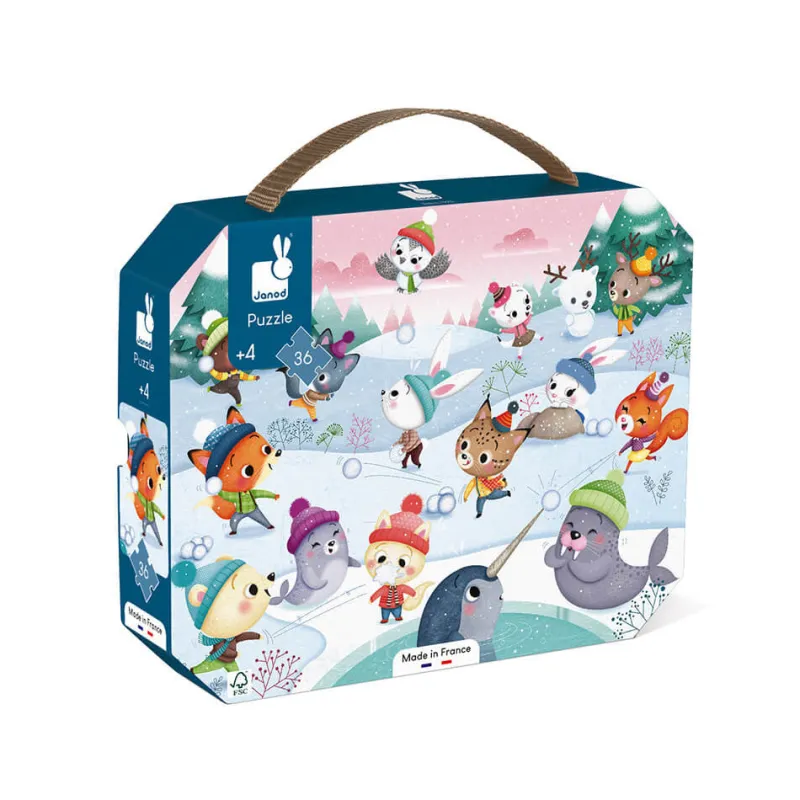 puzzle_bataille_de_boules_0.webp LeT Les enfants Terribles Puzzle bataille de boules de neige - 36 pcs