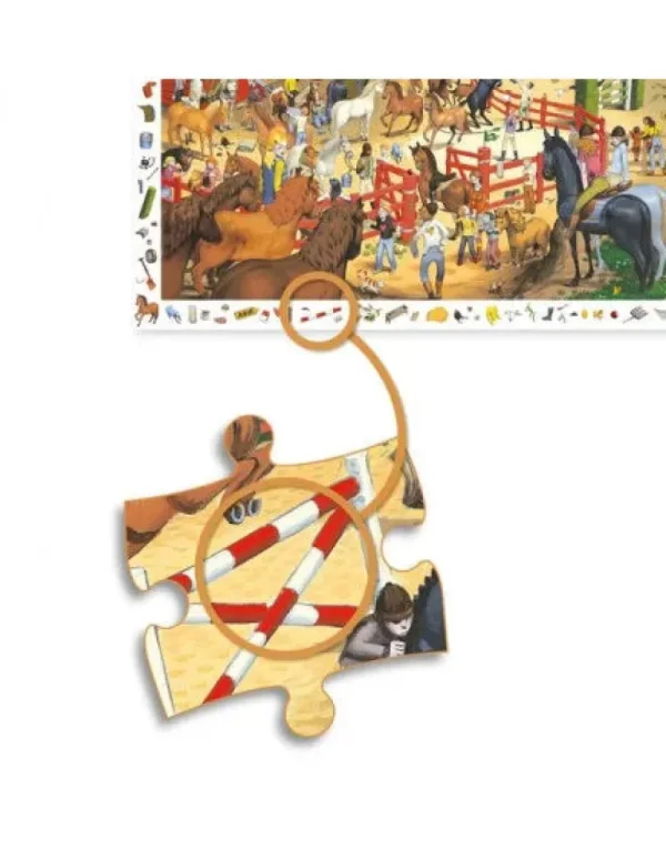 LeT Les enfants Terribles Puzzle d'observation - Equitation 200pcs