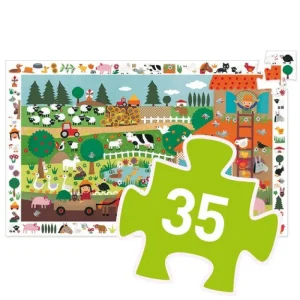 LeT Les enfants Terribles Puzzle d'observation - La ferme 36 pcs