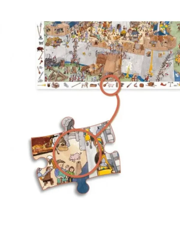 LeT Les enfants Terribles Puzzle observation - Le château fort 100pcs