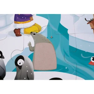 LeT Les enfants Terribles Puzzle Tactile - La banquise - 20 pcs