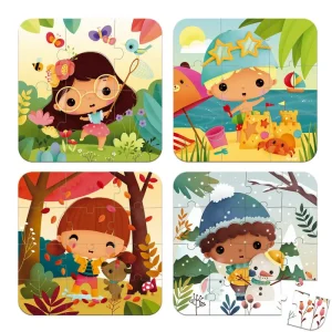 LeT Les enfants Terribles 4 puzzles évolutifs - Les 4 Saisons