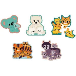 LeT Les enfants Terribles 5 puzzles évolutifs Animaux