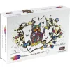 LeT Les enfants Terribles Rainbow Wooden Puzzle CHAT - 99pcs
