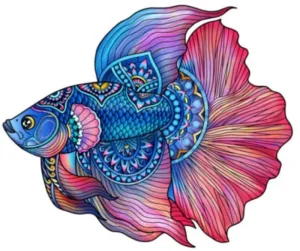 LeT Les enfants Terribles Rainbow wooden  Puzzle poisson