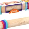 LET83700 Rouleau à patisserie avec anneaux ajustables ChefClub Kids