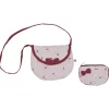 LET83700 Sac + porte-monnaie cerise / tomette