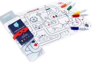 LET83700 Set en silicone à colorier- Circuit - SuperPetit