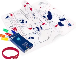 LET83700 Set en silicone Panda Wildlife à colorier