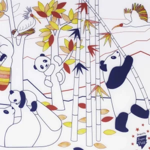 LET83700 Set en silicone Panda Wildlife à colorier
