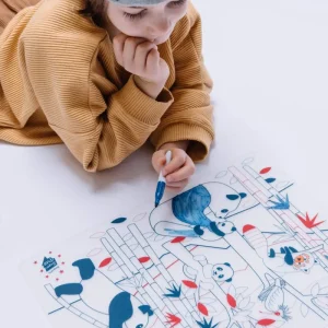 LET83700 Set en silicone Panda Wildlife à colorier