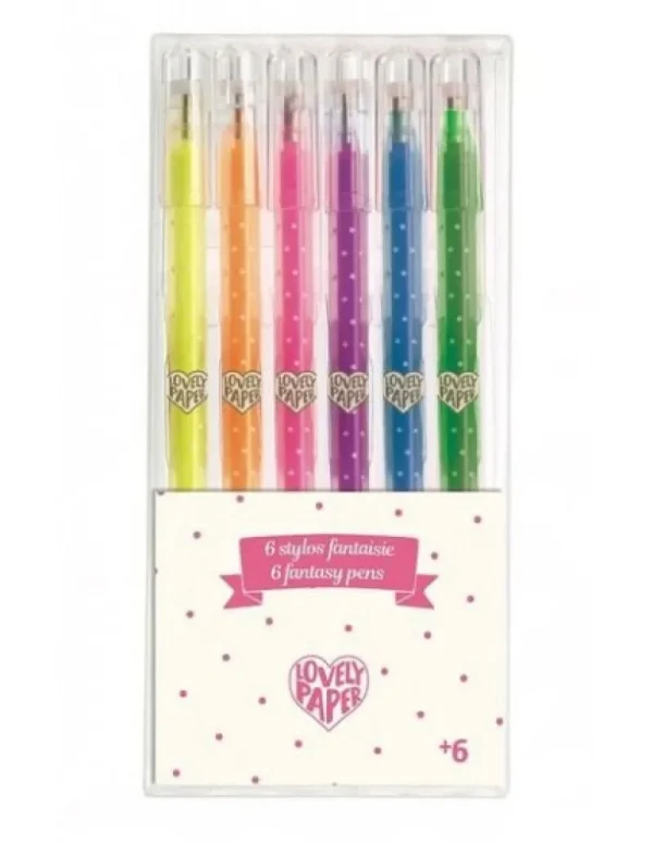LeT Les enfants Terribles 6 stylos gel fluo