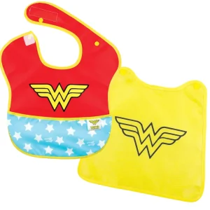 LET83700 SUPER Bavoir avec cape amovible "Wonder Woman"