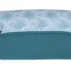 LET83700 Tapis à langer pliable avec poches imprimé palmiers / vert