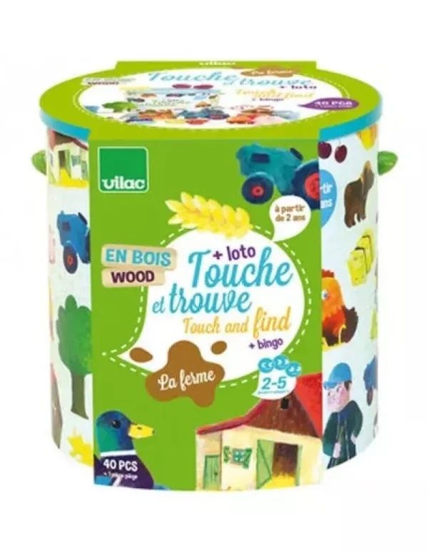 Enfant LET83700 Touche et trouve - La ferme