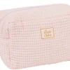 LET83700 Trousse de toilette en nid d'abeille rose