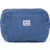 LET83700 Trousse de toilette en nid d'abeille indigo